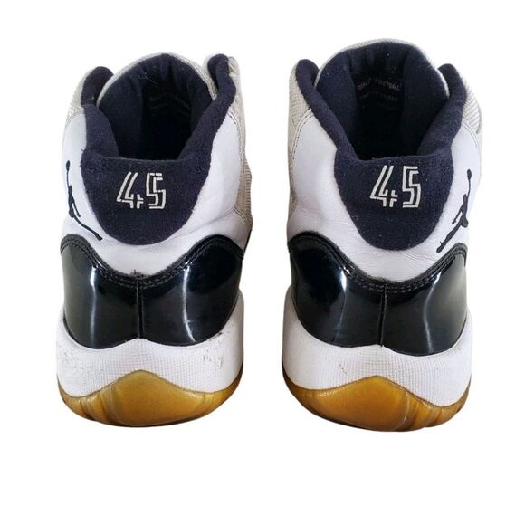Nike Jordan 45 Retro Concord Sneakers GS Youth 7Y Ws 8 Hi-Top Blk Wht 378038-100 - Picture 12 of 15